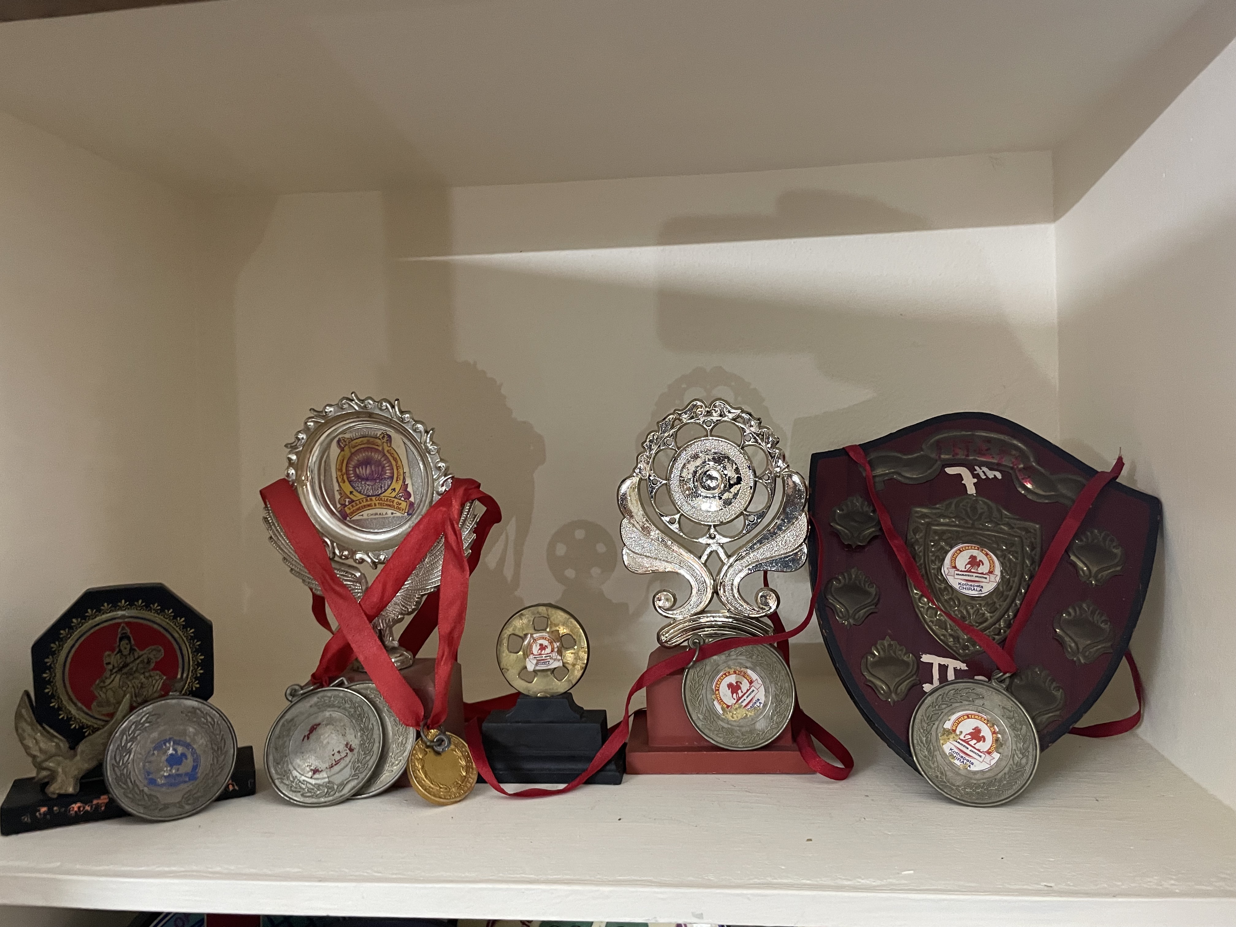 Trophy and medal display