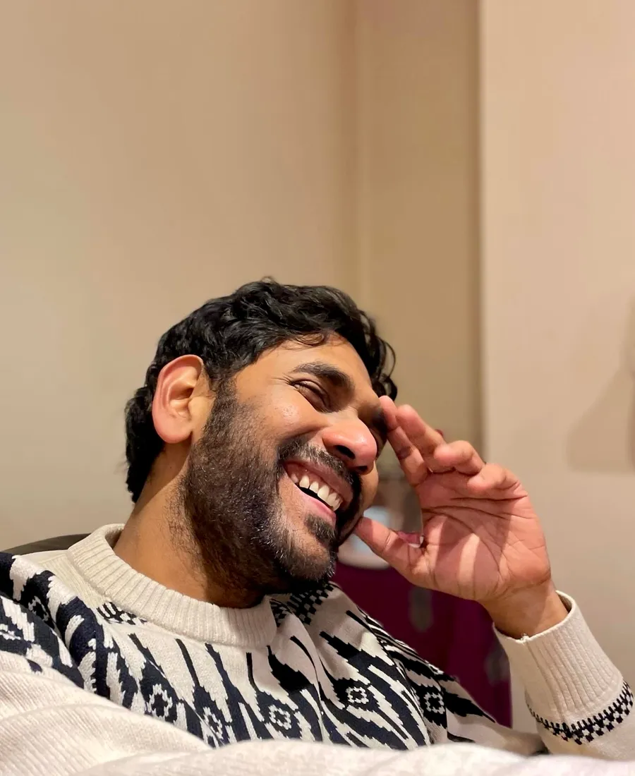 Banu Munnangi laughing