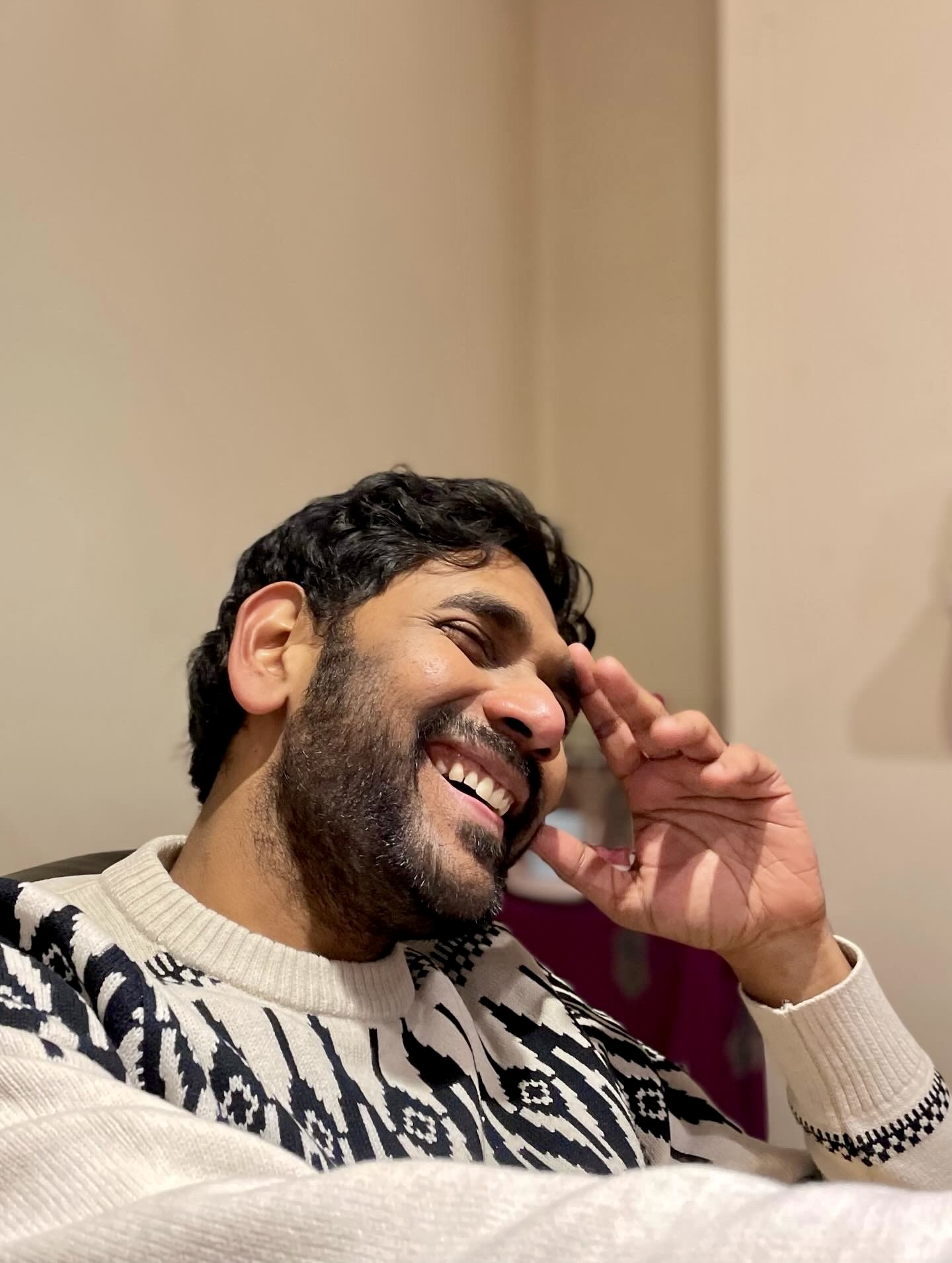 Banu hearty smile portrait